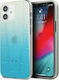 Mercedes-Benz Transparent Line Back Cover Πλαστικό Μπλε (iPhone 12 mini)