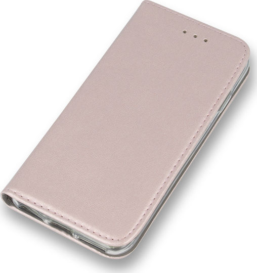 Forcell Book Δερματίνης Ροζ Χρυσό (Huawei P40 Lite E)