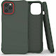 Hurtel Silicone Back Cover Green (iPhone 12 / 12 Pro)