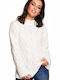 BeWear Women's Long Sleeve Sweater White