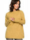 BE Knit Women's Long Sleeve Sweater Yellow