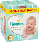 Pampers Premium Care Πάνες με Αυτοκόλλητο No. 3 για 6-10kg 324τμχ