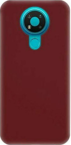 Задна корица Силикон 1.2мм Бордо (Nokia 3.4)