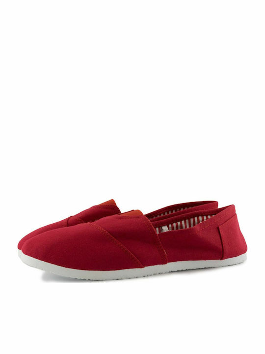 Stoff Damen Espadrilles in Rot Farbe
