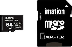 Imation Express One microSDHC 64GB Class 10 U1 UHS-I with Adapter