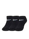 Nike Athletic Kids' Ankle Socks Dri-Fit Performance Black 3 Pairs