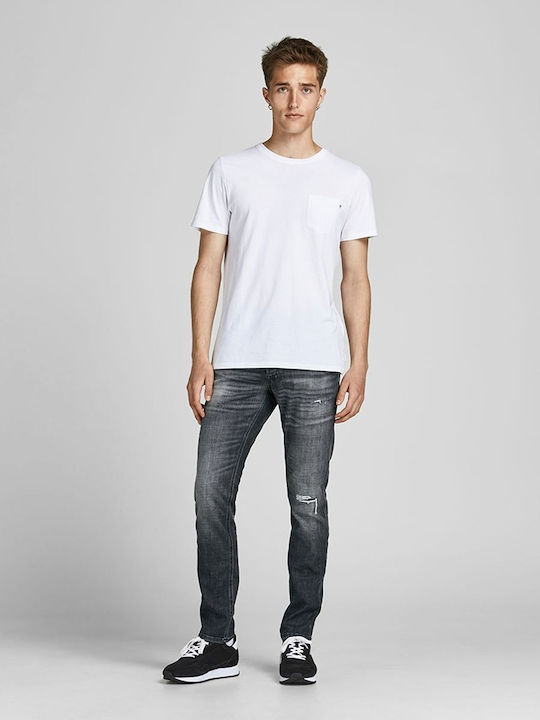 Glenn Original Herren Jeanshose Elastisch mit Slim Passform Schwarz
