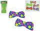 Accesoriu de Carnaval Cravate Bow Ties din Plastic 2buc (Culori diverse)