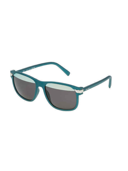 Police Men's Sunglasses with Green Plastic Frame SPL231 1HBH