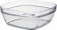 Homestyle Lys Dip Serving Bowl Square Glass Transparent 9x9cm 6pcs