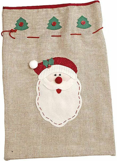 JK Home Decoration Fabric Christmas Pouch for Gift Beige 35x50cm. 2pcs
