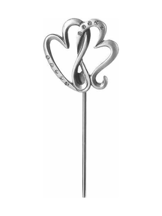 JK Home Decoration Set Decorative Inimi din Metal 15cm 3buc