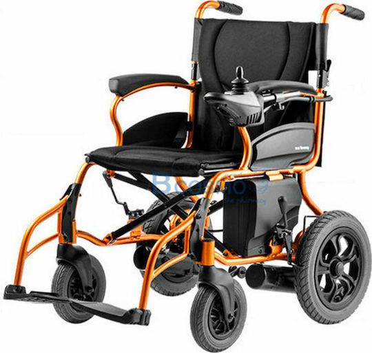 Alfa Care AC-74 D130HL Electric Wheelchair Folding with Simple Back 41cm 10-510-001 Orange