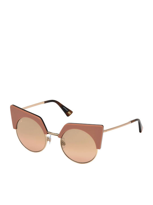 Web Women's Sunglasses with Pink Frame and Pink...
