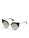 Web Women's Sunglasses with Black Frame and Gray Lens WE0229 05C