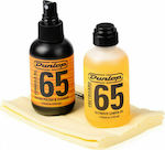 Dunlop System 65 Guitar Polish Kit Reinigungszubehör in Gelb Farbe