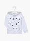 Losan Kids Sweatshirt Cardigan with Hood White 115-6656AL 116-6656AL