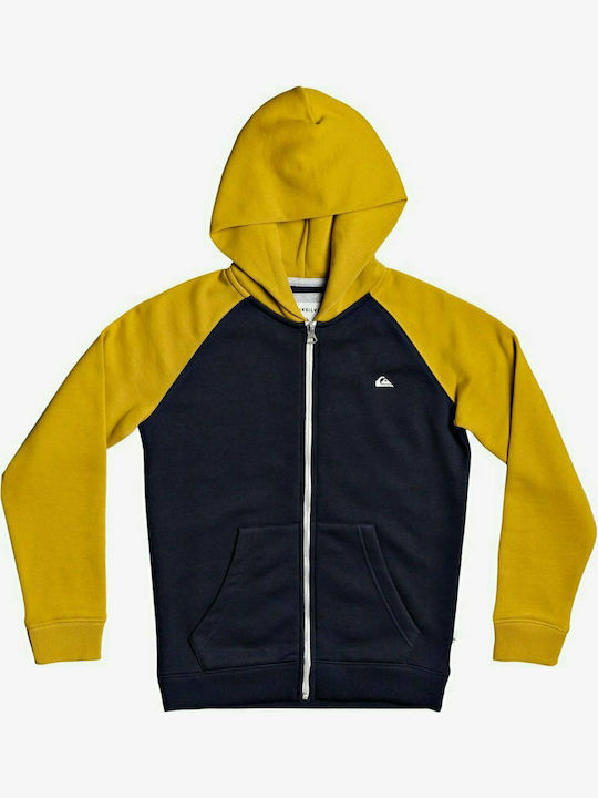Quiksilver Παιδική Ζακέτα Φούτερ με Κουκούλα Μαύρη