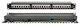 Patch Panel για Rack 1U 19" 24 Θυρών cat6 με Οδηγο Καλωδιων SUT Μαύρο