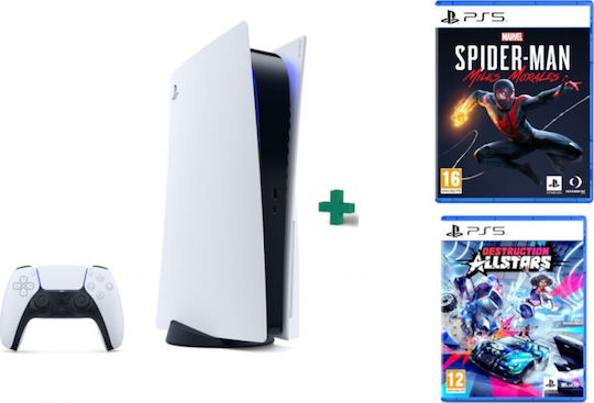 Sony PlayStation 5 & Marvel's Spider-man: Miles Morales & Destruction AllStars
