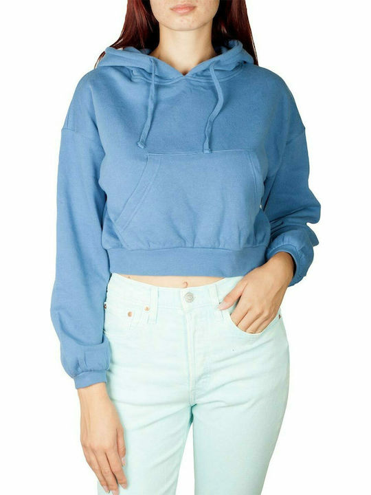 Scout cropped hoodie blue Γυναικείο - flp10667-bl