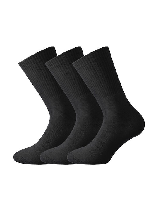 Christakis 1095W Γυναικείες Μονόχρωμες Κάλτσες Μαύρες 3Pack