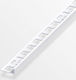 Tile Profile Corner Multi-Purpose White PVC 8mm 1m Profile