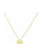 Mertzios.gr Necklace with design Tiara from Gold 9 K KL115459KN