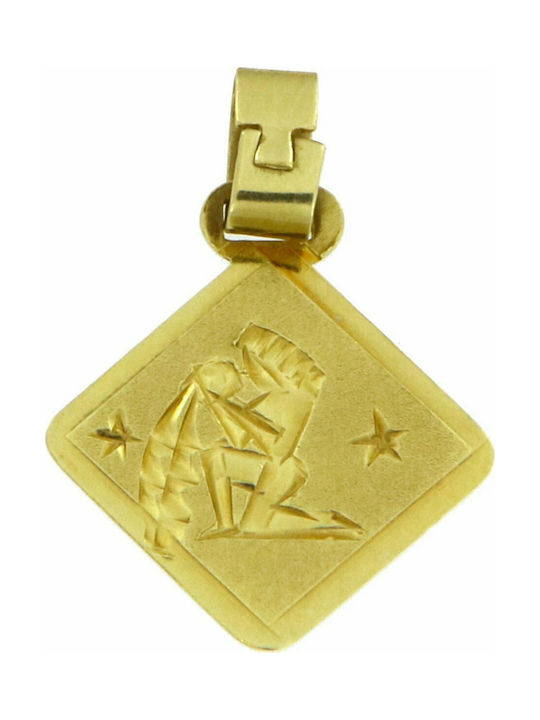 Mertzios.gr Charm Zodiac Sign from Gold 14K