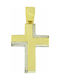 Mertzios.gr Gold Cross 14K Double Sided