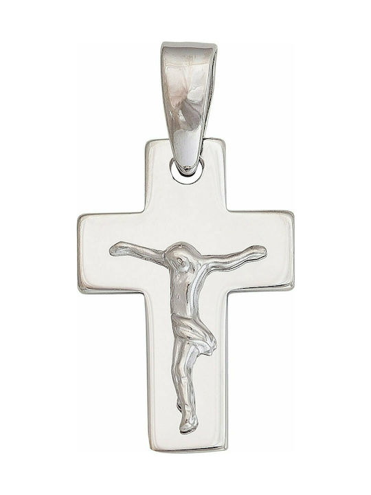 Mertzios.gr Cross with the Crucified from Silver