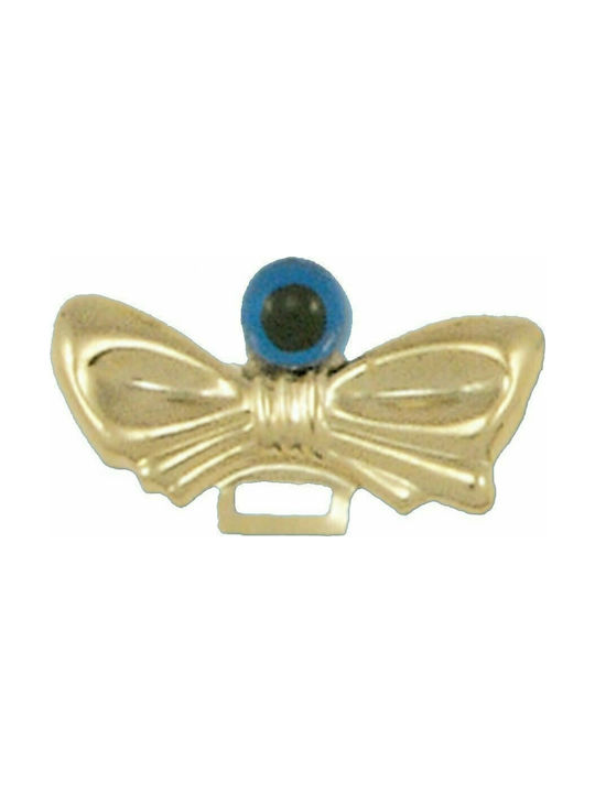 Mertzios.gr Pin Bow with Mataki made of Gold Yellow