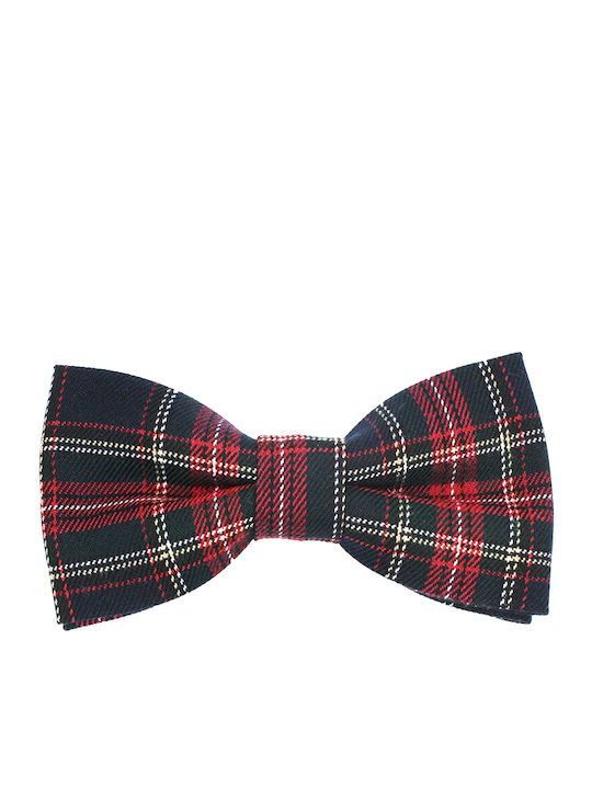 JFashion Χειροποιήτο Υφασμάτινo Παπιγιόν Red / Black
