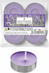 HOMie Tealights with Scent Lavender in Purple Color (up to 10 Burning Hours ) 4pcs