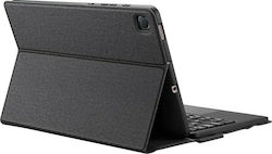 Dux Ducis Touchpad Klappdeckel Synthetisches Leder mit Tastatur Englisch US Schwarz (Galaxy Tab S6 Lite 10.4)