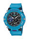 Casio G-Shock Analog/Digital Men's Watch 47mm Battery with Turquoise Rubber Strap