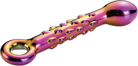 Dream Toys Glamour Glass Ribbed G Spot Dildo Γυάλινο Dildo 18cm