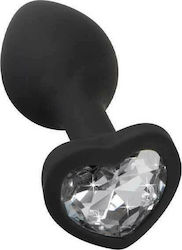 You2Toys Silicone Butt Plug Black 7.3cm