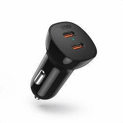 Choetech Auto-Ladegerät mit Anschlüssen 2xType-C Choetech Auto-Ladegerät mit Anschlüssen 2xType-C