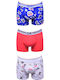 Uomo Set pentru copii cu boxeri Multicolore 3buc
