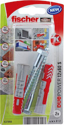 fischer Duopower Dübel mit Schraube 12x60 Schra...
