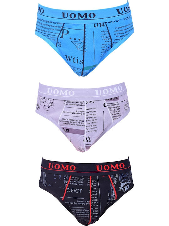 Uomo Set pentru copii cu chiloței Multicolore 3buc