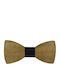 Kids Wooden Bow Tie Brown