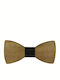 JFashion Дървен Папийон Кафяв