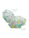 Floss & Rock Kids Curved Handle Umbrella Jungle with Diameter 67cm Transparent