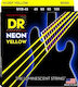 DR NEON Gelbe Einstellen für Basssaiten Vernickelter Stahl 45 - 105" Medium