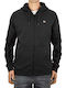 Oakport Cardigan With Hood Black