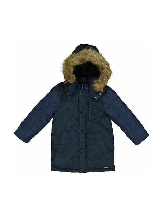 Birba Trybeyond Kinderparka Lang mit Kapuze Blau 97474