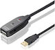 ATC USB 2.0 Kabel USB-A-Stecker - USB-A-Buchse Schwarz 10m 06.005.0062