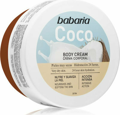 Babaria Coconut Feuchtigkeitsspendende Creme Körper mit Duft Kokosnuss 400ml